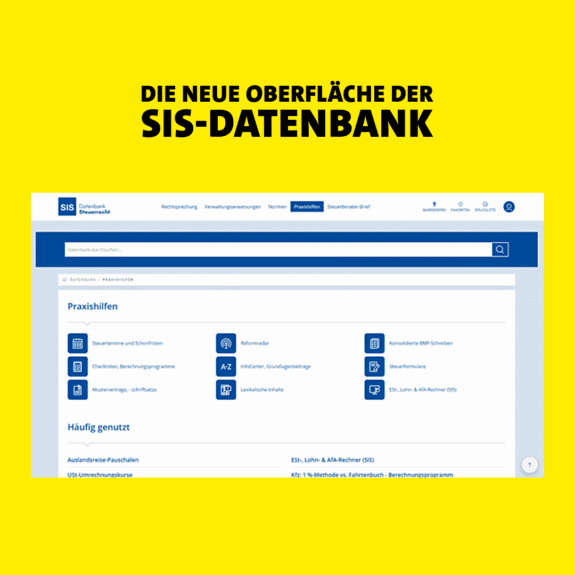 SIS-Datenbankansicht